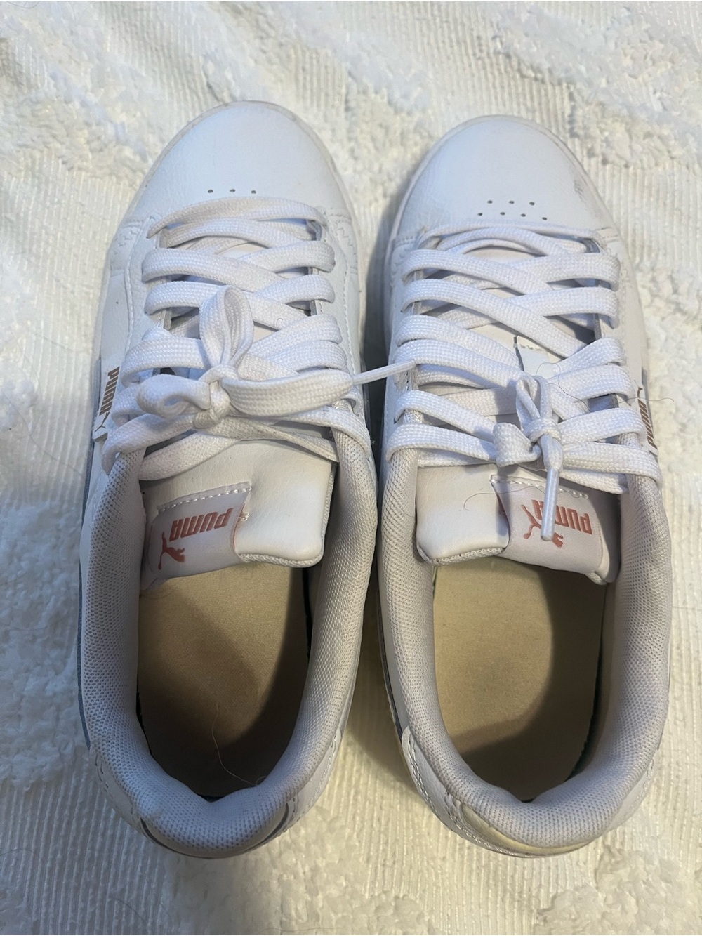 Puma Women’s White Sneakers, Size 7.5